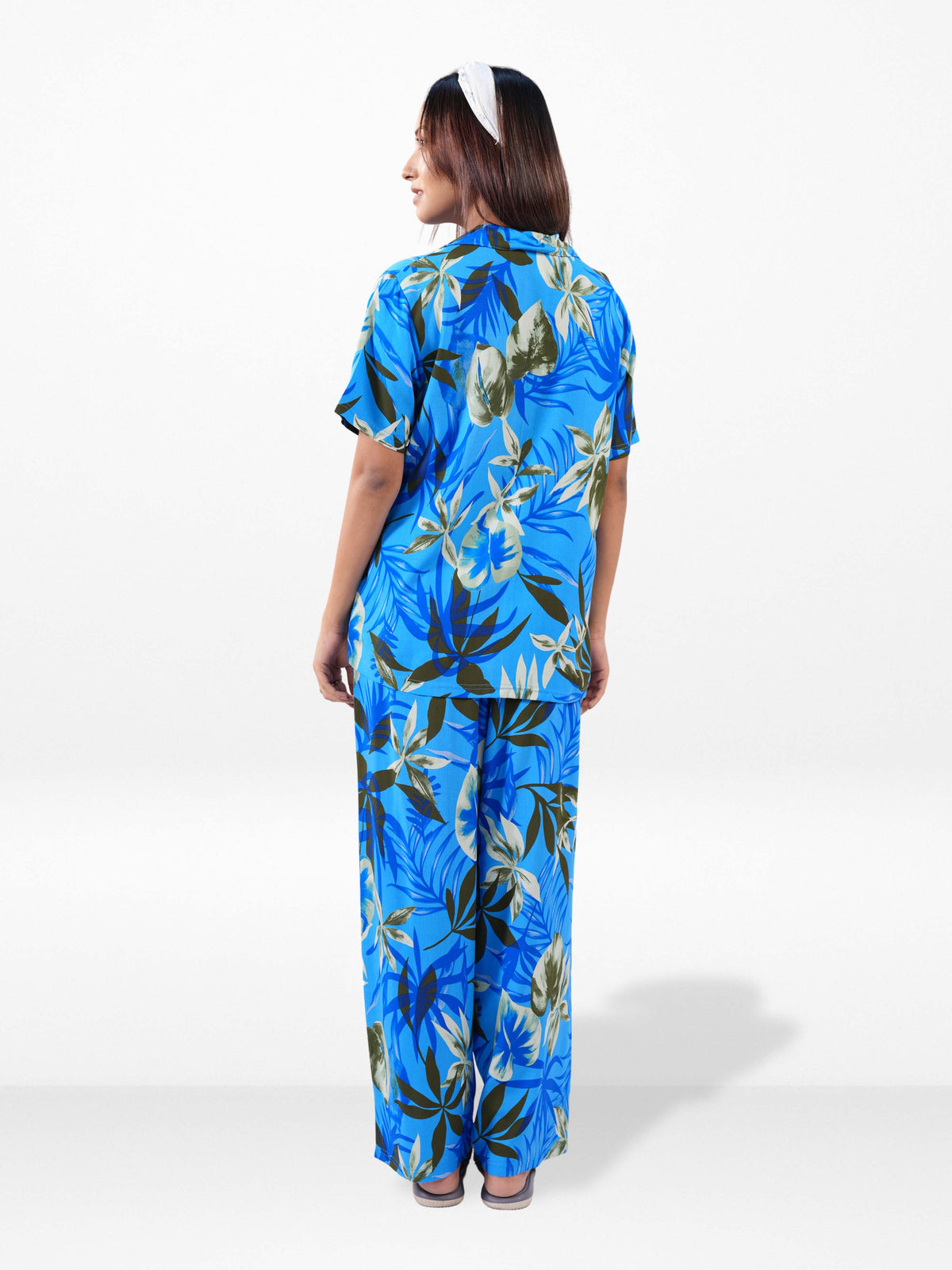 Women’s Short Sleeve Sleepwear Set – Notch Collar 2 Piece Pajama Outfit | Comfy Nightwear, Soft Summer Lounge Set for Women