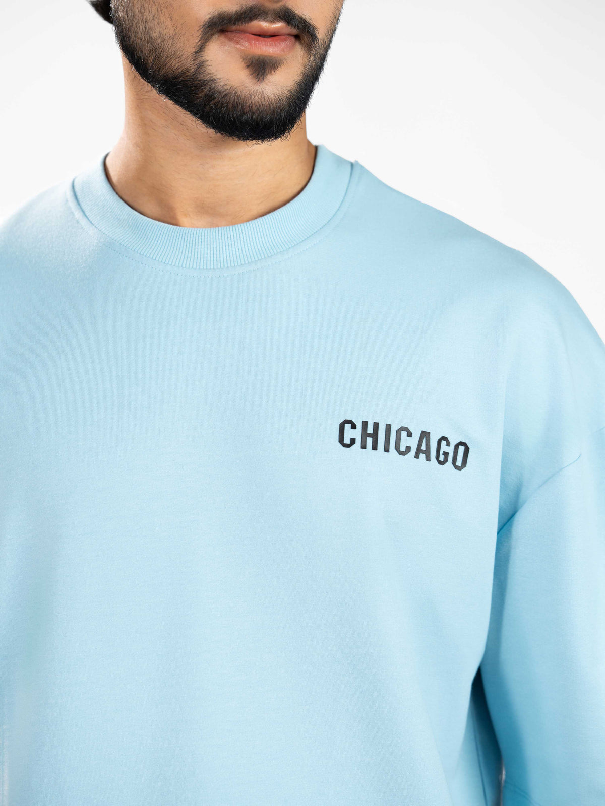 Men’s Oversized Drop Shoulder Graphic T-Shirt – Short Sleeve Crew Neck Tee | Casual Streetwear Top with Front & Back Print