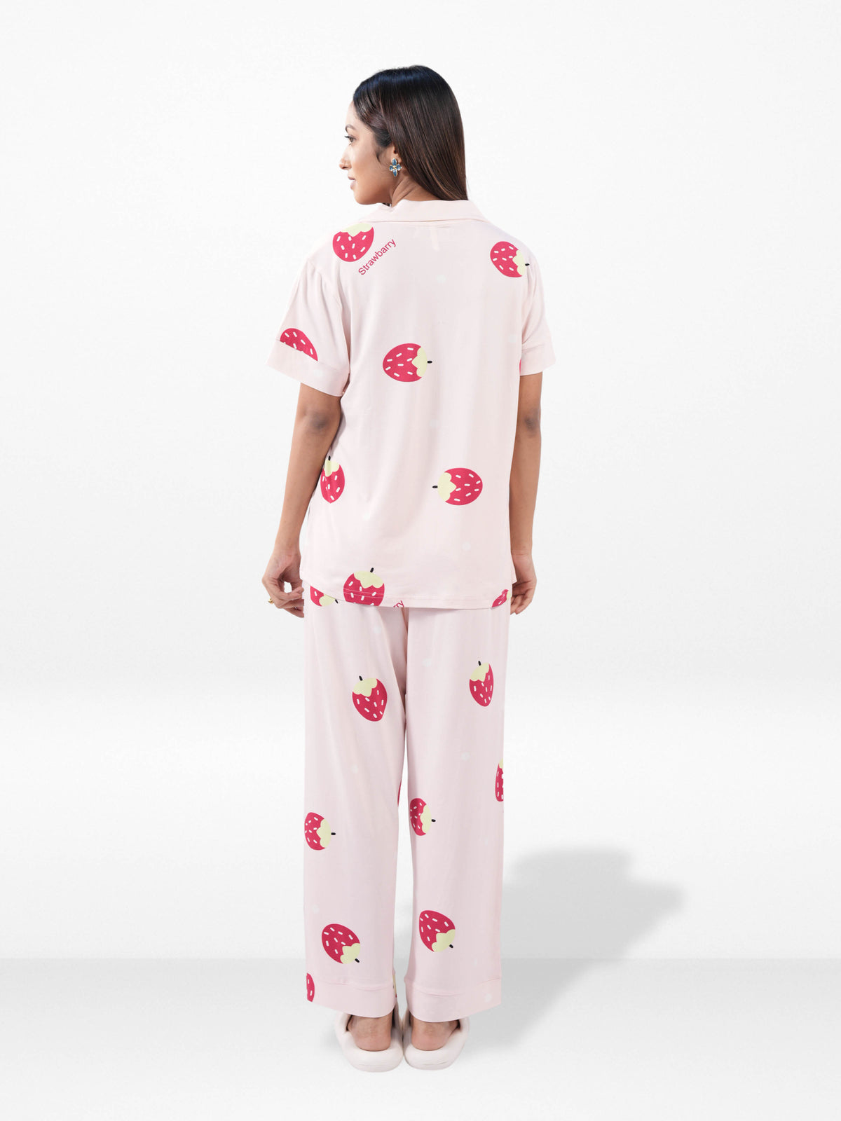 Women’s Printed Night Suit Set – Shirt & Pyjama | Soft Nightwear Dress, 2 Piece Sleepwear for Women, Comfortable Loungewear