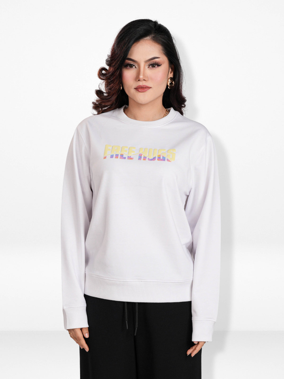 Women’s Long Sleeve Sweatshirt – Soft Pullover | Stylish Printed Casual Top for Everyday Comfort
