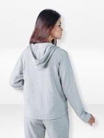 Women’s Cropped Zip-Up Hoodie – Long Sleeve Hoodie with Zipper, Casual & Stylish Everyday Wear