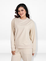 Women’s Long Sleeve Solid Sweatshirt – Casual Comfortable Pullover | Simple Everyday Style Top