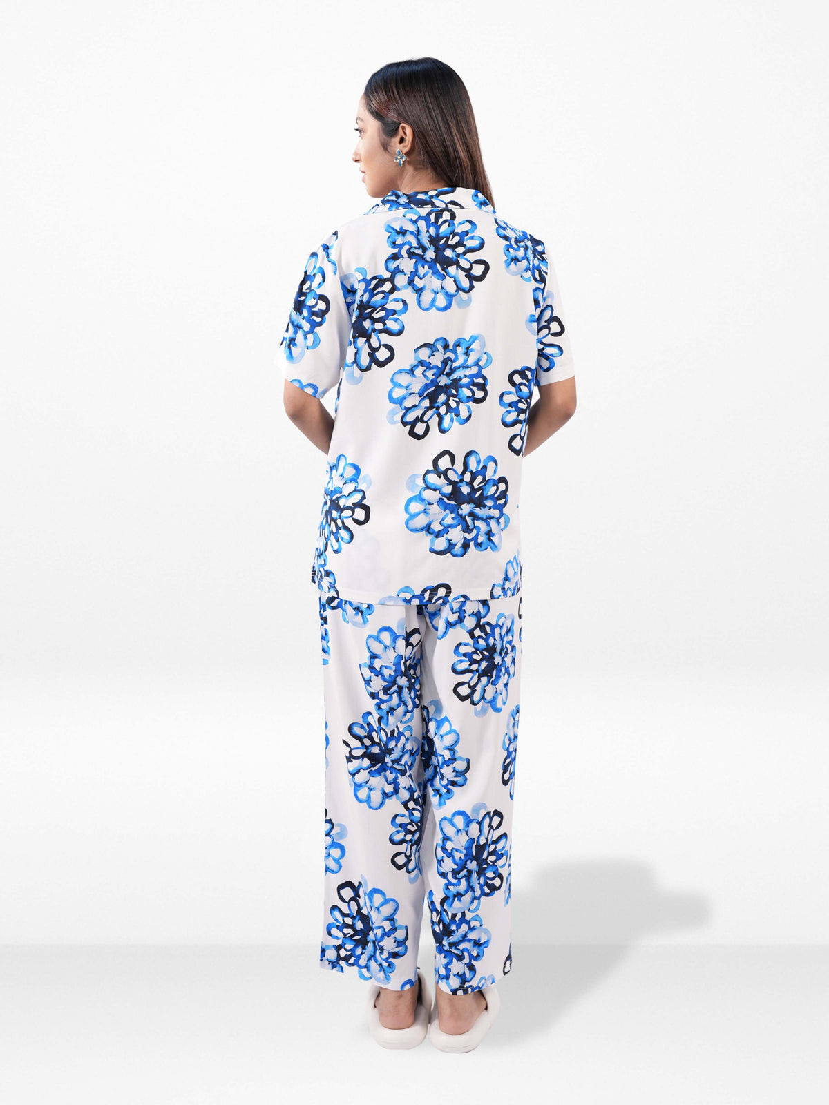 Women’s Short SleeveSleepwear Set – Notch Collar 2 Piece Pajama Outfit | Comfy Nightwear, Soft Summer Lounge Set for Women