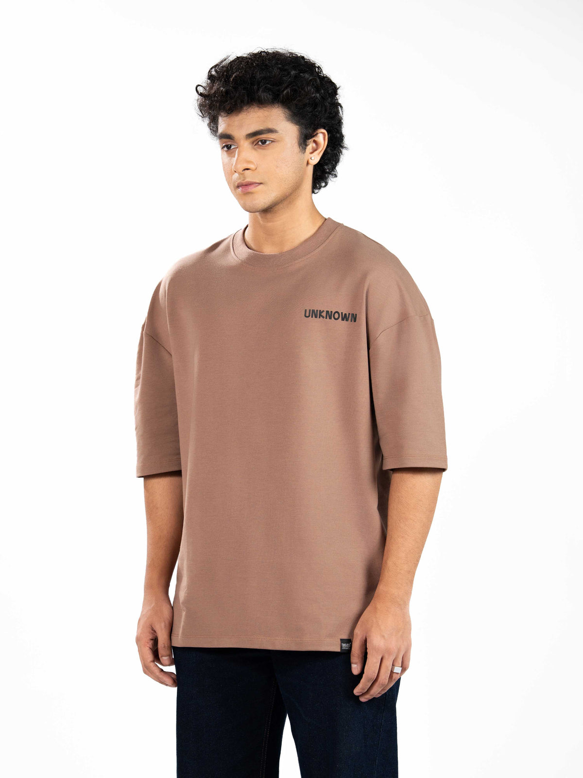 Men’s Oversized Drop Shoulder Graphic T-Shirt – Short Sleeve Crew Neck Tee | Casual Streetwear Top with Front & Back Print