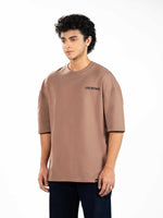 Men’s Oversized Drop Shoulder Graphic T-Shirt – Short Sleeve Crew Neck Tee | Casual Streetwear Top with Front & Back Print