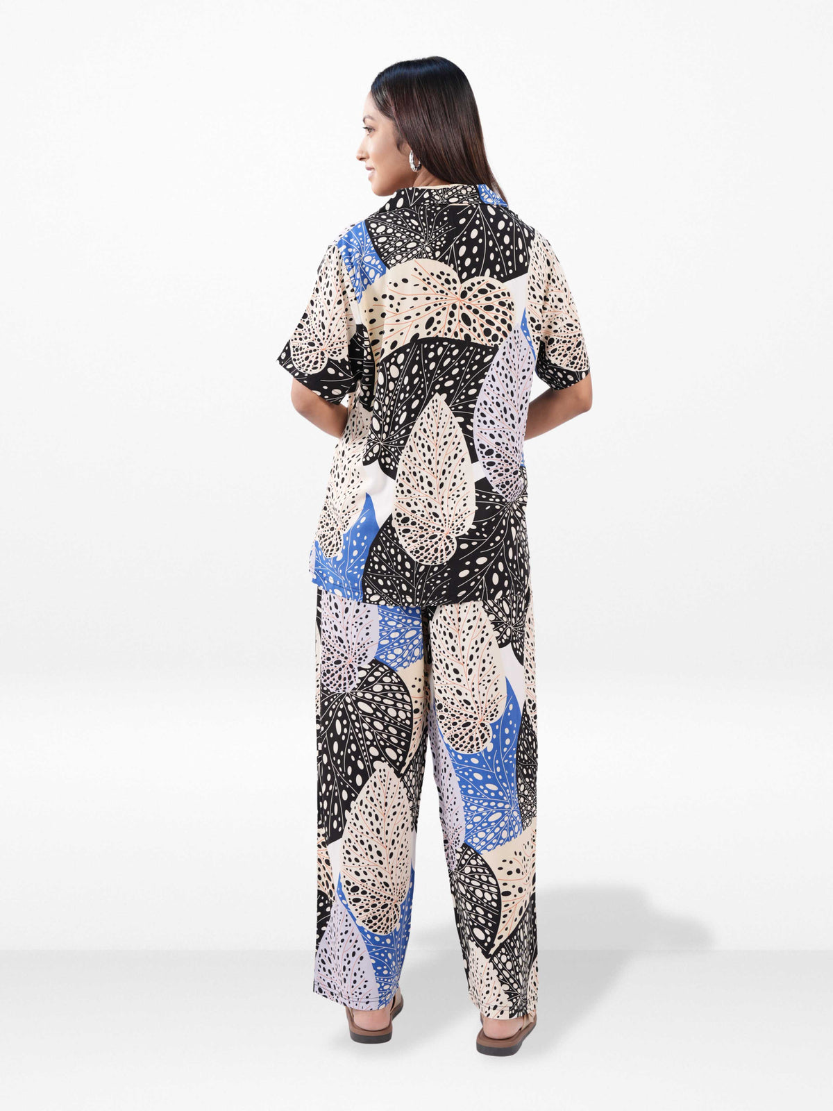 Women’s Short Sleeve Sleepwear Set – Notch Collar 2 Piece Pajama Outfit | Comfy Nightwear, Soft Summer Lounge Set for Women