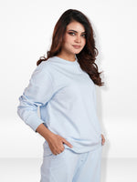 Women’s Long Sleeve Solid Sweatshirt – Casual Comfortable Pullover | Simple Everyday Style Top