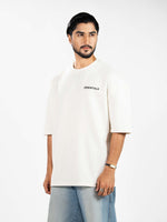 Men’s Oversized Drop Shoulder Graphic T-Shirt – Short Sleeve Crew Neck Tee | Casual Streetwear Top with Front & Back Print