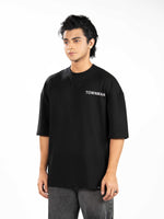 Men’s Oversized Drop Shoulder Graphic T-Shirt – Short Sleeve Crew Neck Tee | Casual Streetwear Top with Front & Back Print