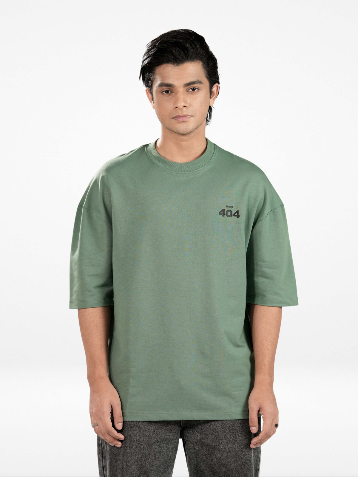 Men’s Oversized Drop Shoulder Graphic T-Shirt – Short Sleeve Crew Neck Tee | Casual Streetwear Top with Front & Back Print