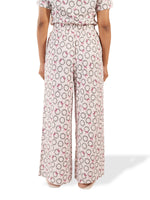 Women's Casual Pants Trendy Loose Trousers High Waist Wide Leg Cropped Palazzo with Pockets
