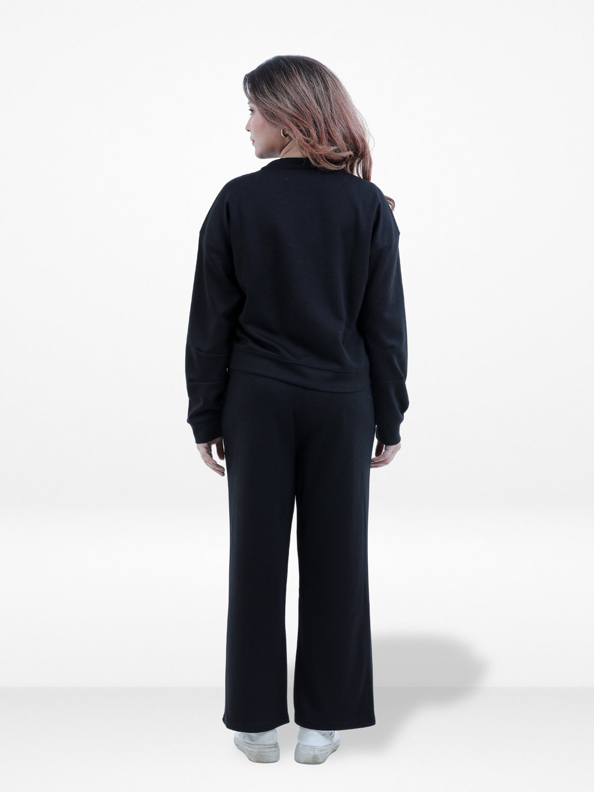 Women’s Two-Piece Sweatshirt Set – Long Sleeve Top & Jogger Pants, Comfortable & Stylish Lounge Wear