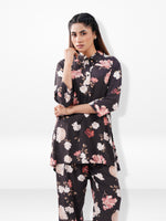 Women’s Floral Printed Co-Ord Set – Trendy 2 Piece Matching Top & Bottom Outfit