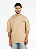 Men’s Oversized Drop Shoulder Graphic T-Shirt – Short Sleeve Crew Neck Tee | Casual Streetwear Top with Front & Back Print