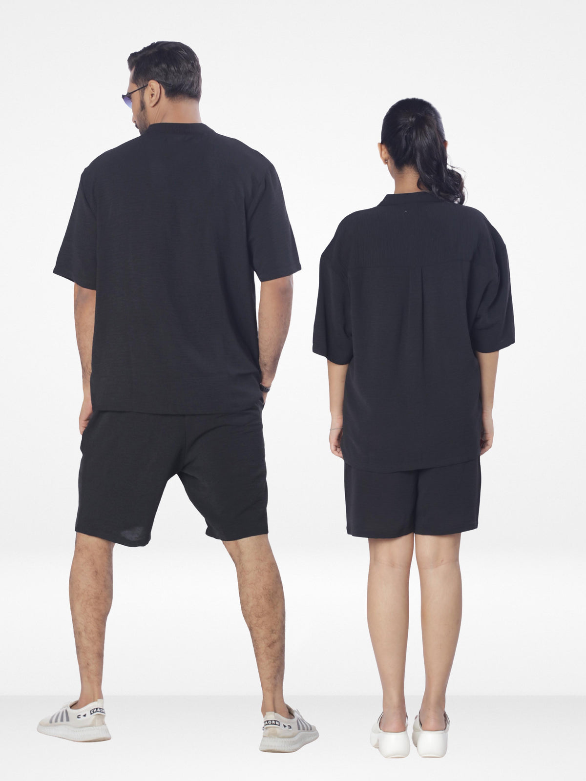 Couple Co-ord Set| Short Pant| Black