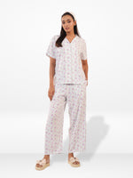Women's All Over Printed PJ Set – 2 Piece Sleepwear Set | Soft Breathable Nightwear for Women