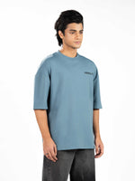 Men’s Oversized Drop Shoulder Graphic T-Shirt – Short Sleeve Crew Neck Tee | Casual Streetwear Top with Front & Back Print