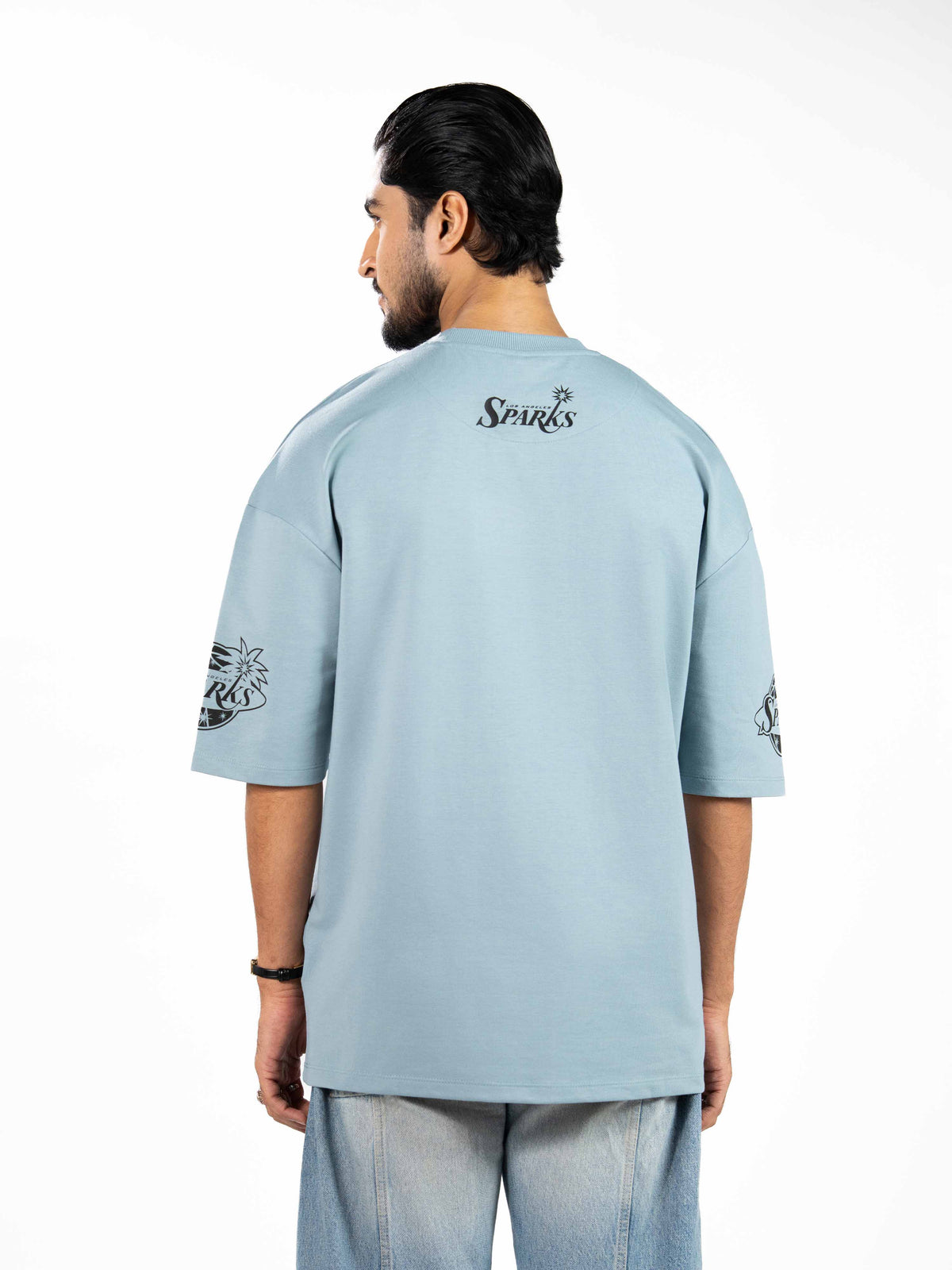 Men’s Oversized Drop Shoulder Graphic T-Shirt – Short Sleeve Crew Neck Tee | Casual Streetwear Top with Front & Back Print