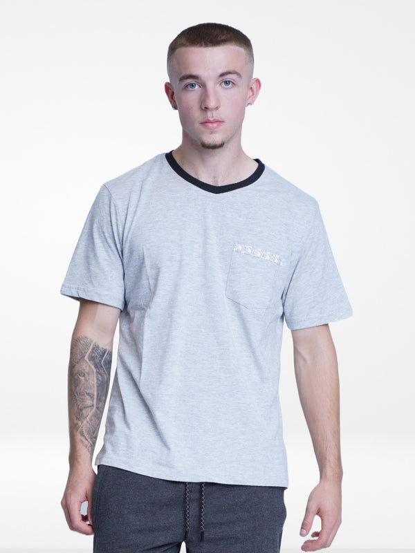 Men Regular Fit T-shirt With Chest Pocket