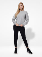 Women Hooded Sweatshirts in Grey Mélange Color