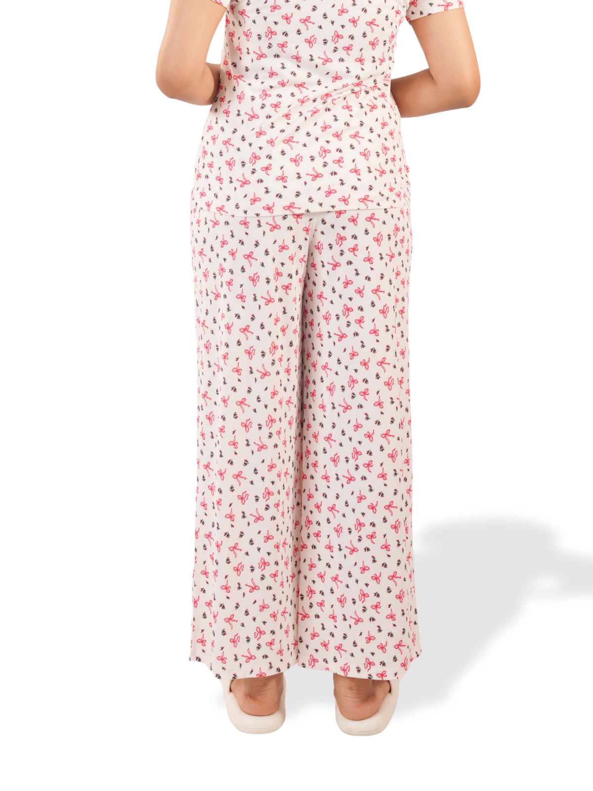 Women's Casual Pants Trendy Loose Trousers High Waist Wide Leg Cropped Palazzo with Pockets