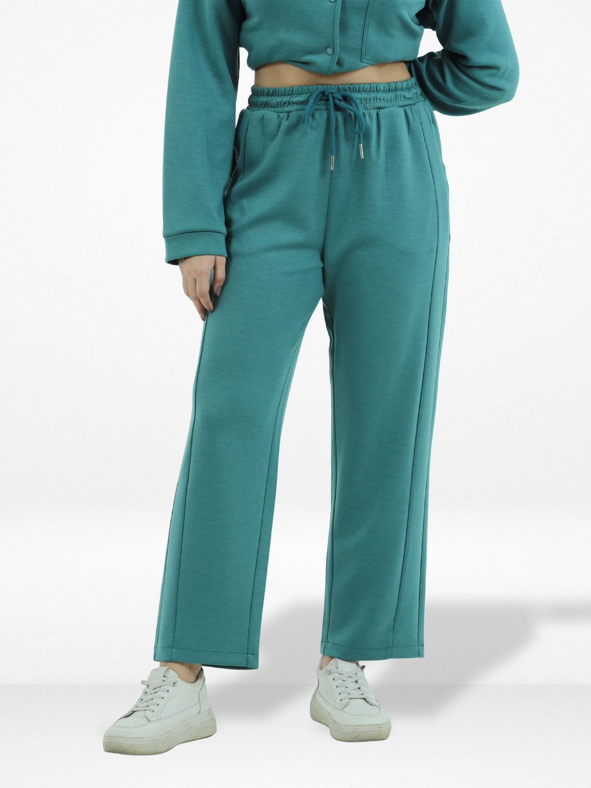 Women’s Baggy Wide Leg Sweatpants –Straight Pants ,Drawstring Waist, Two Side Pockets | Cozy Winter Lounge & Activewear