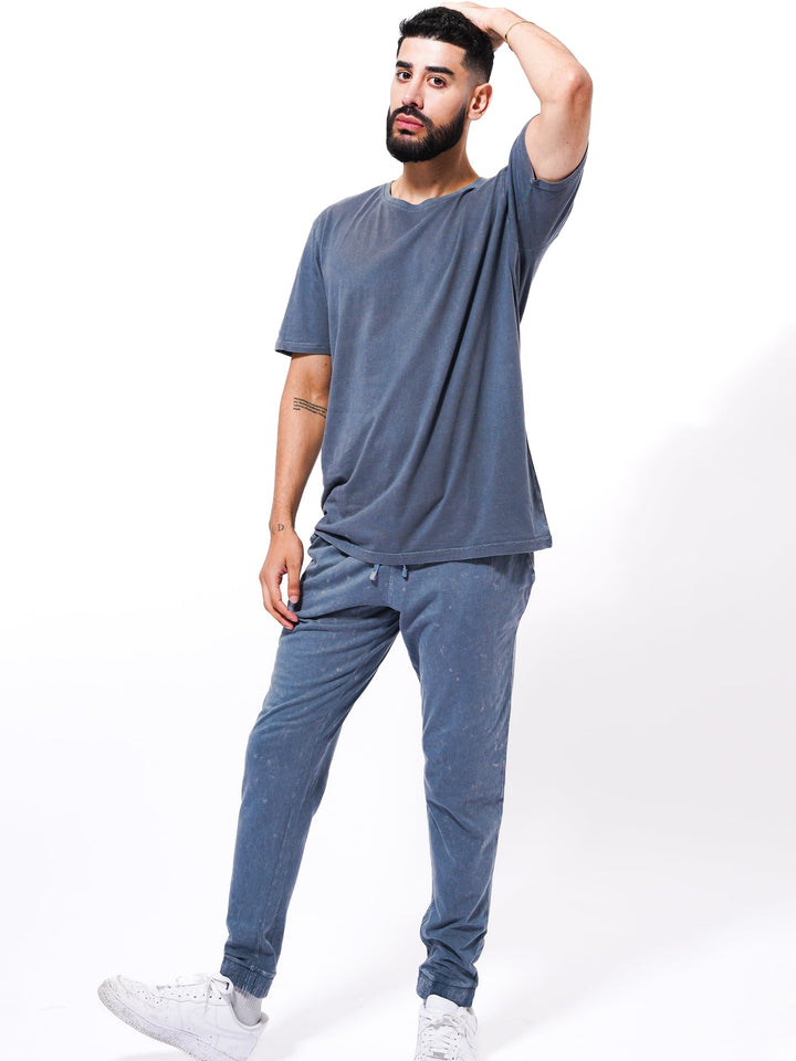 Acid wash Menswear Set - Colorful Casual Attire | Inteblu - inteblu