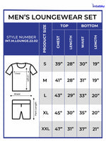 Men's T-Shirt & Shorts Lounge Set Grey