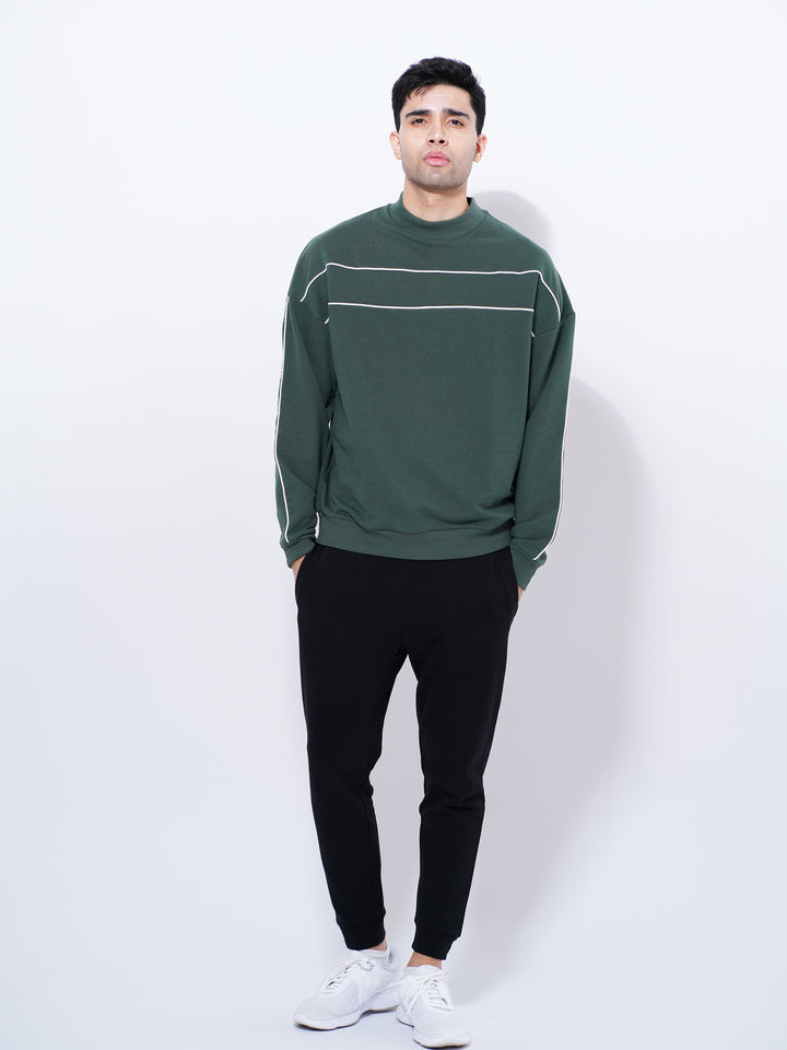 MEN'S COTTON SWEATSHIRTS | Green Color - inteblu