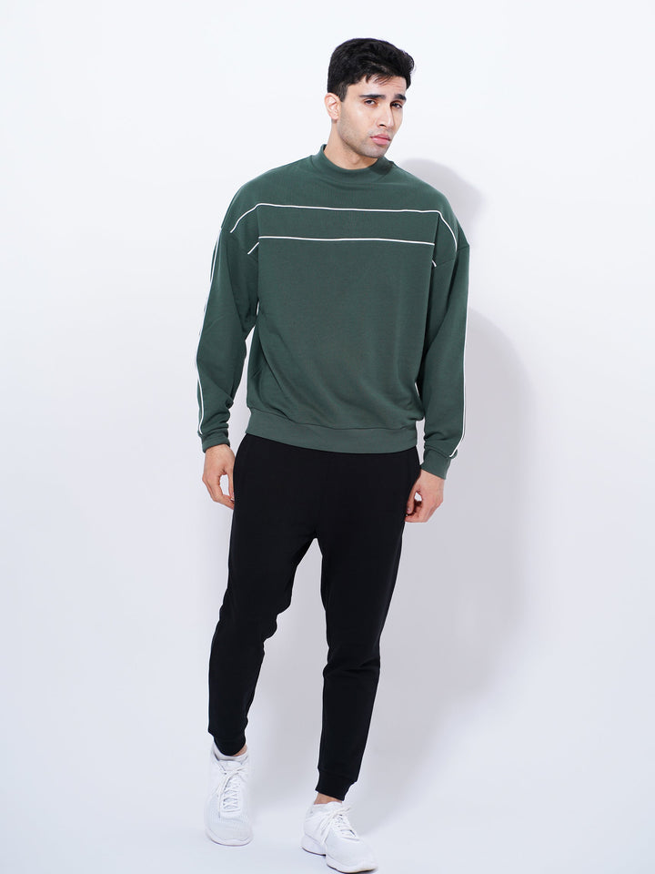 MEN'S COTTON SWEATSHIRTS | Green Color - inteblu