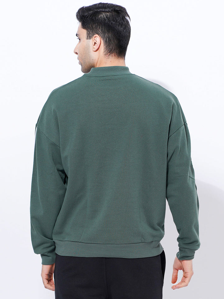 MEN'S COTTON SWEATSHIRTS | Green Color - inteblu