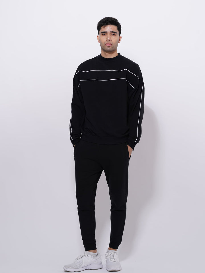 MEN'S COTTON SWEATSHIRTS | Black Color - inteblu