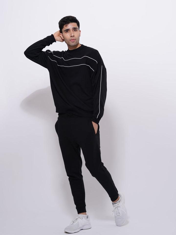 MEN'S COTTON SWEATSHIRTS | Black Color - inteblu