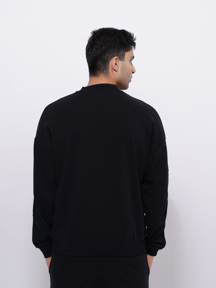 MEN'S COTTON SWEATSHIRTS | Black Color - inteblu