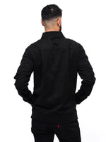 Men Casual Suede Bomber Jacket - inteblu