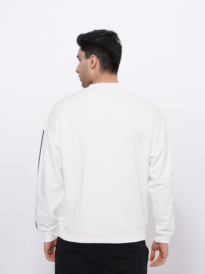 MEN'S COTTON SWEATSHIRTS | White Color - inteblu