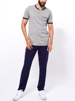 Men's T-Shirt & Trouser Lounge Set Grey