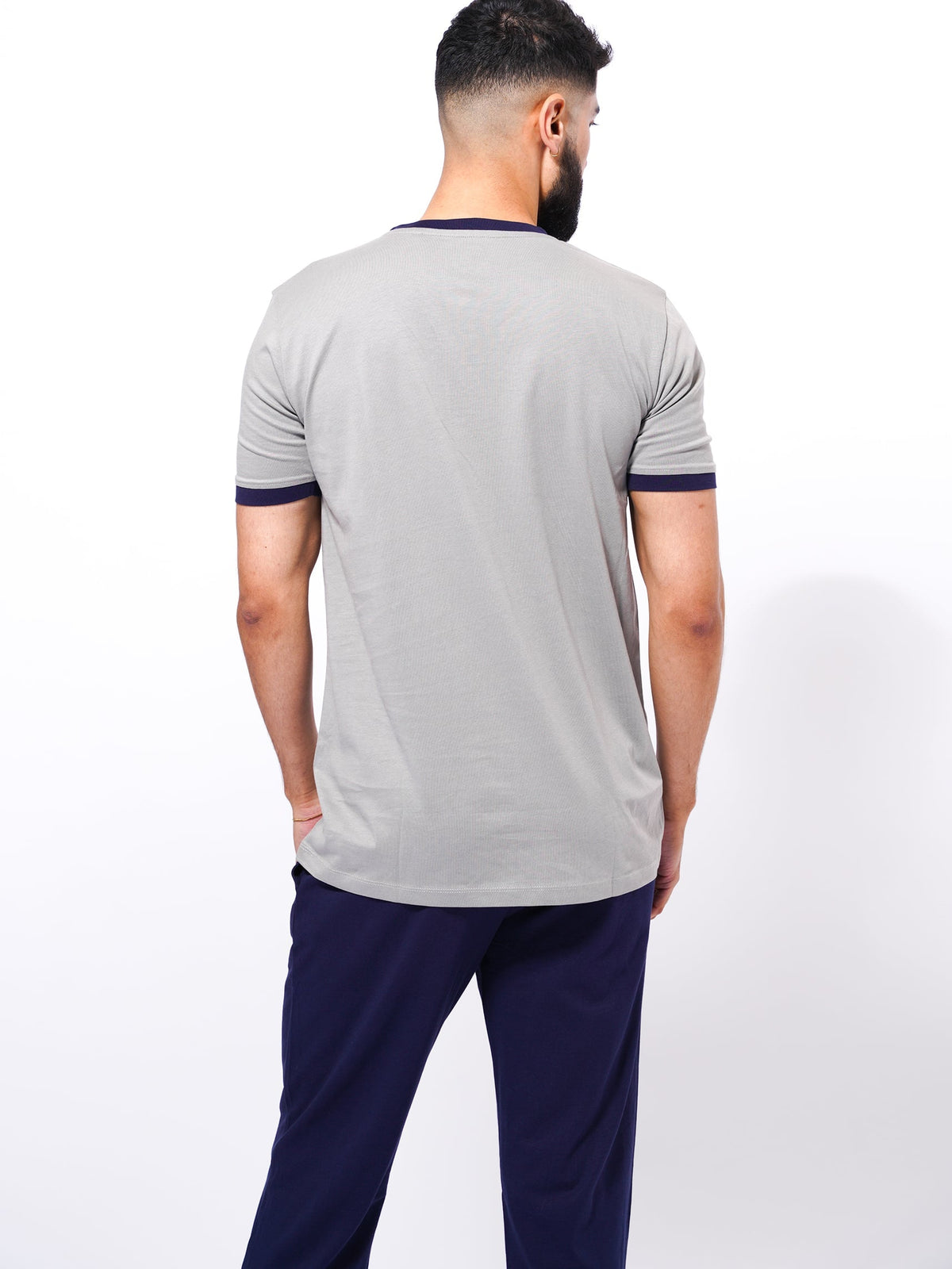 Men's T-Shirt & Trouser Lounge Set Grey