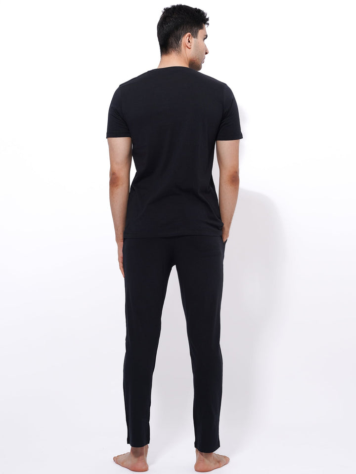 Men's Summer T-Shirt & Full Pants Set - inteblu