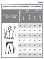 Women Hoodies Joggers Set on Cotton Fabric