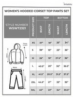 Hooded Corset Top Pants Set