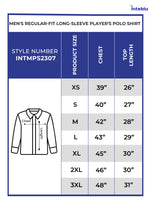 Men's Regular-Fit Long-Sleeve Player's Polo Shirt | Blue Color