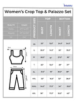 Women’s Crop Top & Palazzo Set – 2-Piece Outfit| Fashionable Party Wear for Women