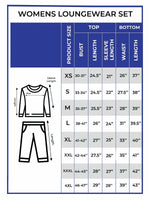 Women’s Cute Bear Printed Pyjama Set – Long Sleeve Top & Pants, Soft Cozy 2-Piece Sleepwear Nightwear for Winter & Everyday Comfort