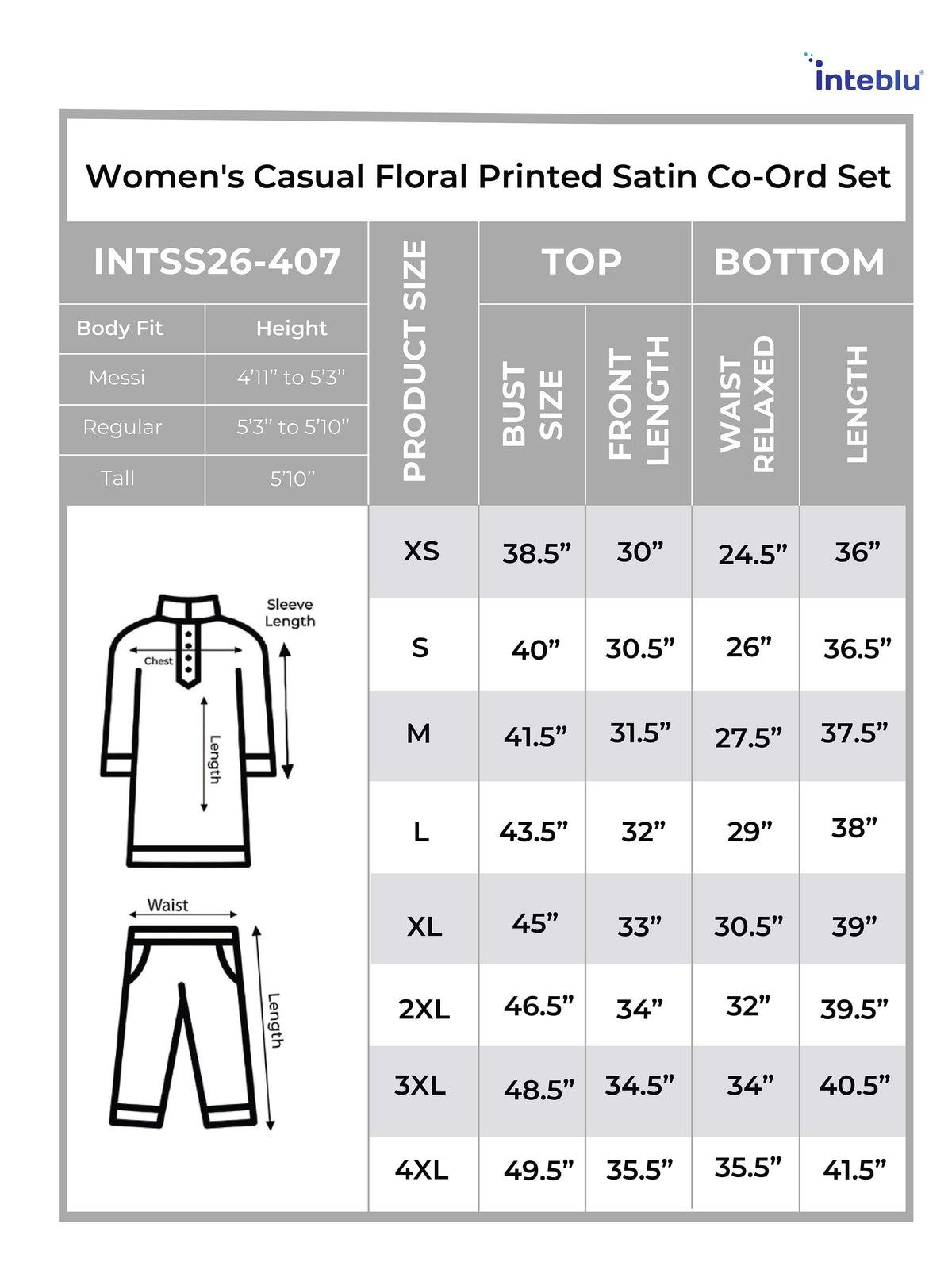 Women's Casual Floral Printed Satin Co-Ord Set