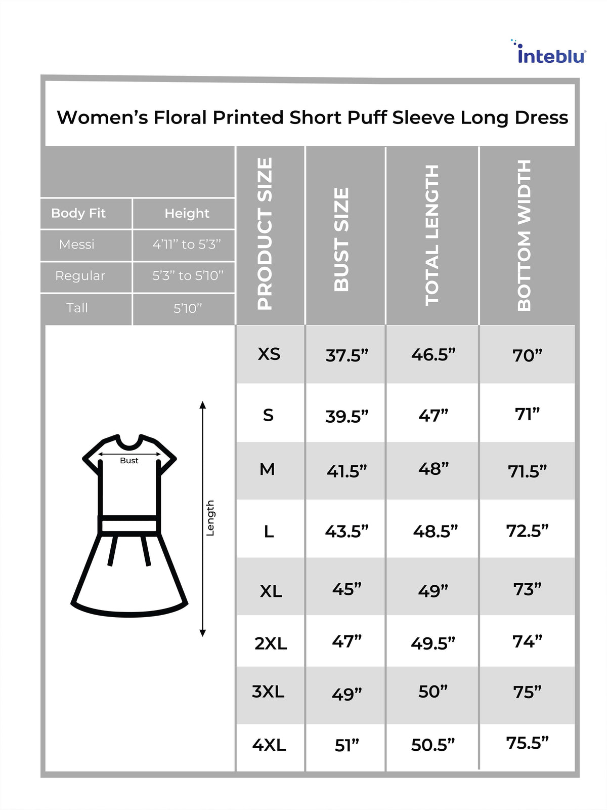 Women’s Floral Printed Short Puff Sleeve Long Dress | Casual Outfit for Party, Vacation & Weekend Wear