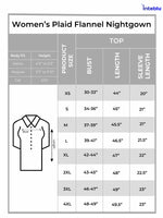 Women’s Plaid Flannel Loungewear – Full-Length & Long Sleeve Shirt | Warm, Cozy & Breathable for Winter