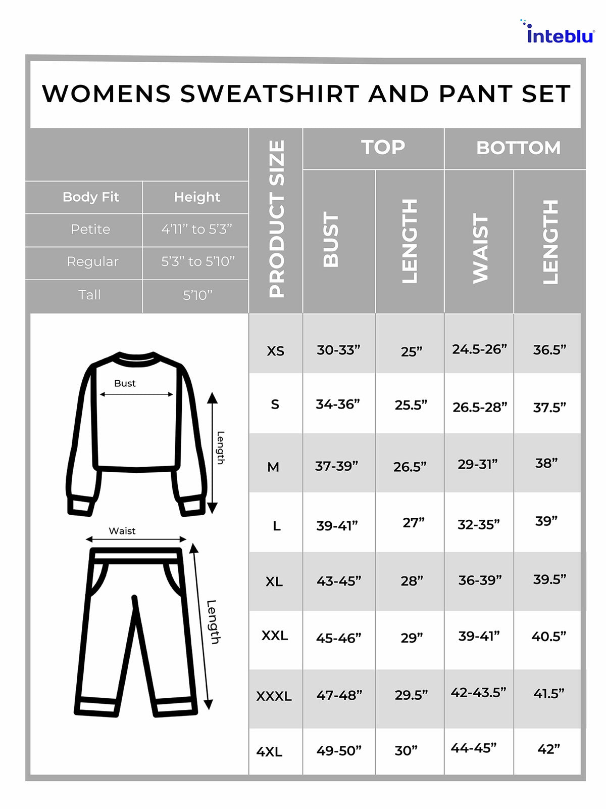 Women’s Fleece Winter Warm Sweatshirt & Jogger Set – Soft Brushed Fleece 2-Piece Set, Cozy Long Sleeve Top & Pants
