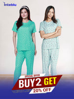 2 Set Combo Pack – Women’s Loungewear Set | Soft & Stylish Sleepwear Collection | Comfortable Pajama Tops & Bottoms | Perfect for Daily Wear, Lounging & Gifting