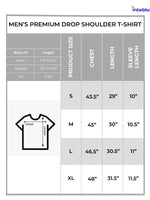 Men’s Oversized Drop Shoulder Graphic T-Shirt – Short Sleeve Crew Neck Tee | Casual Streetwear Top with Front & Back Print